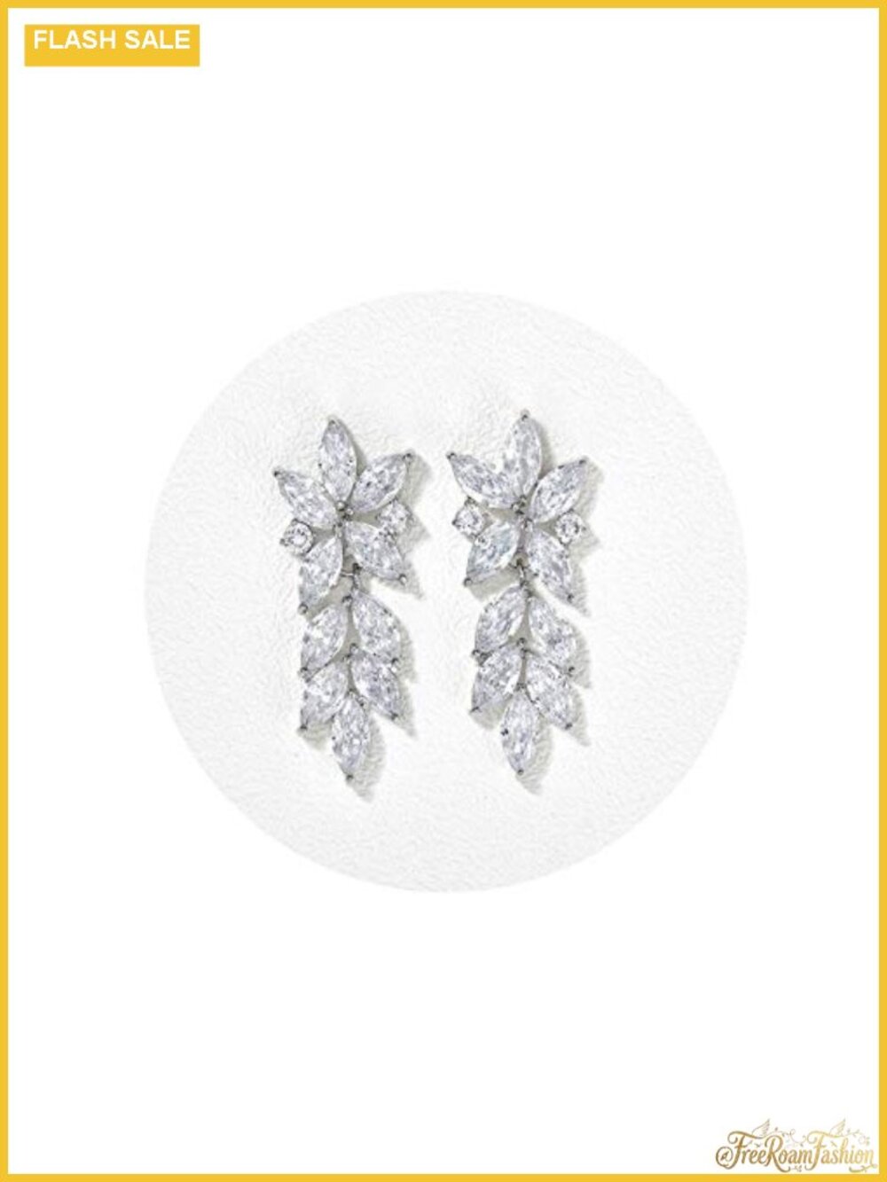 Marquise Cubic Zirconia Dangle Drop Wedding Earrings for Women